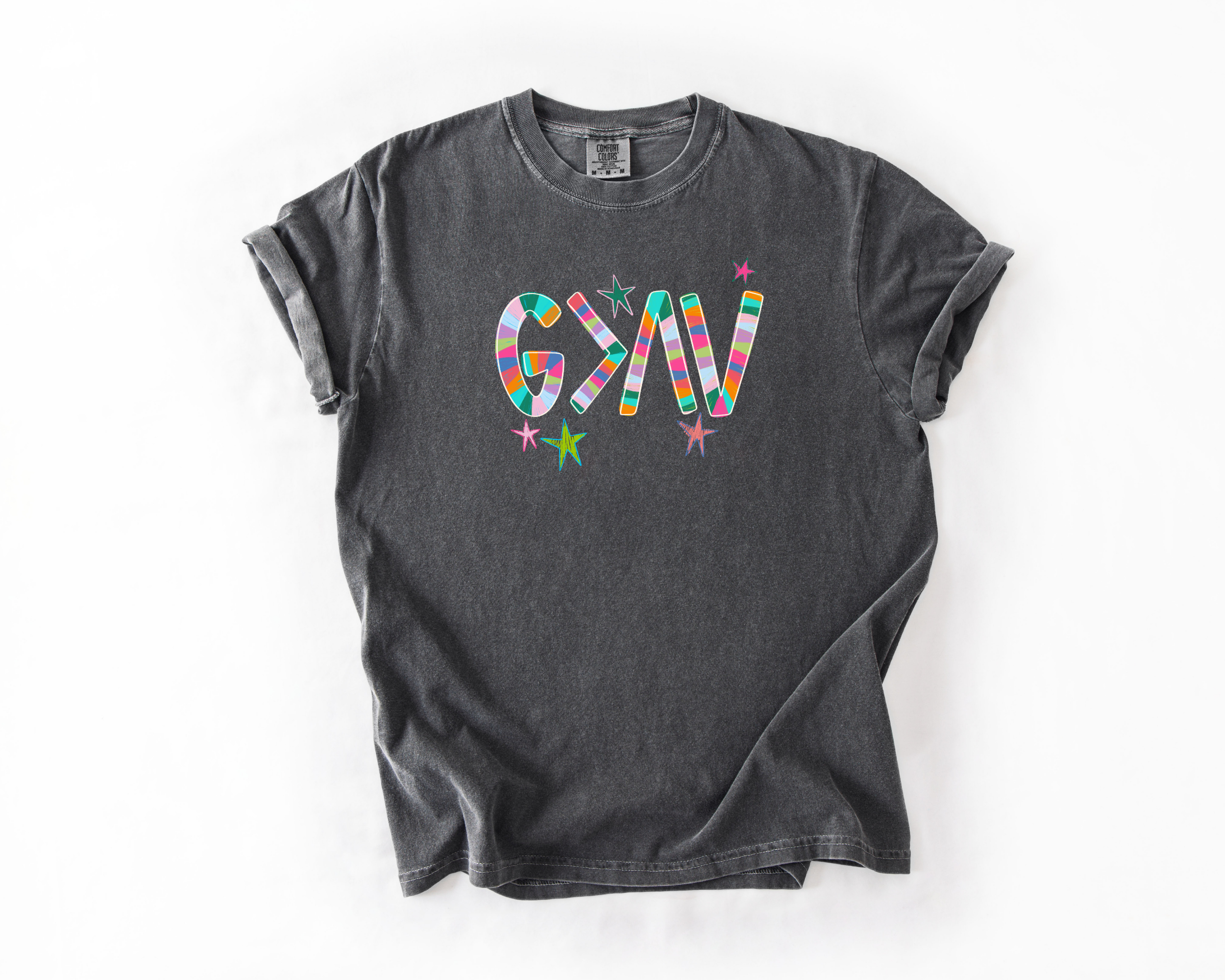 God Is Greater Than The Highs and Lows Tee | Women's Christian Shirt