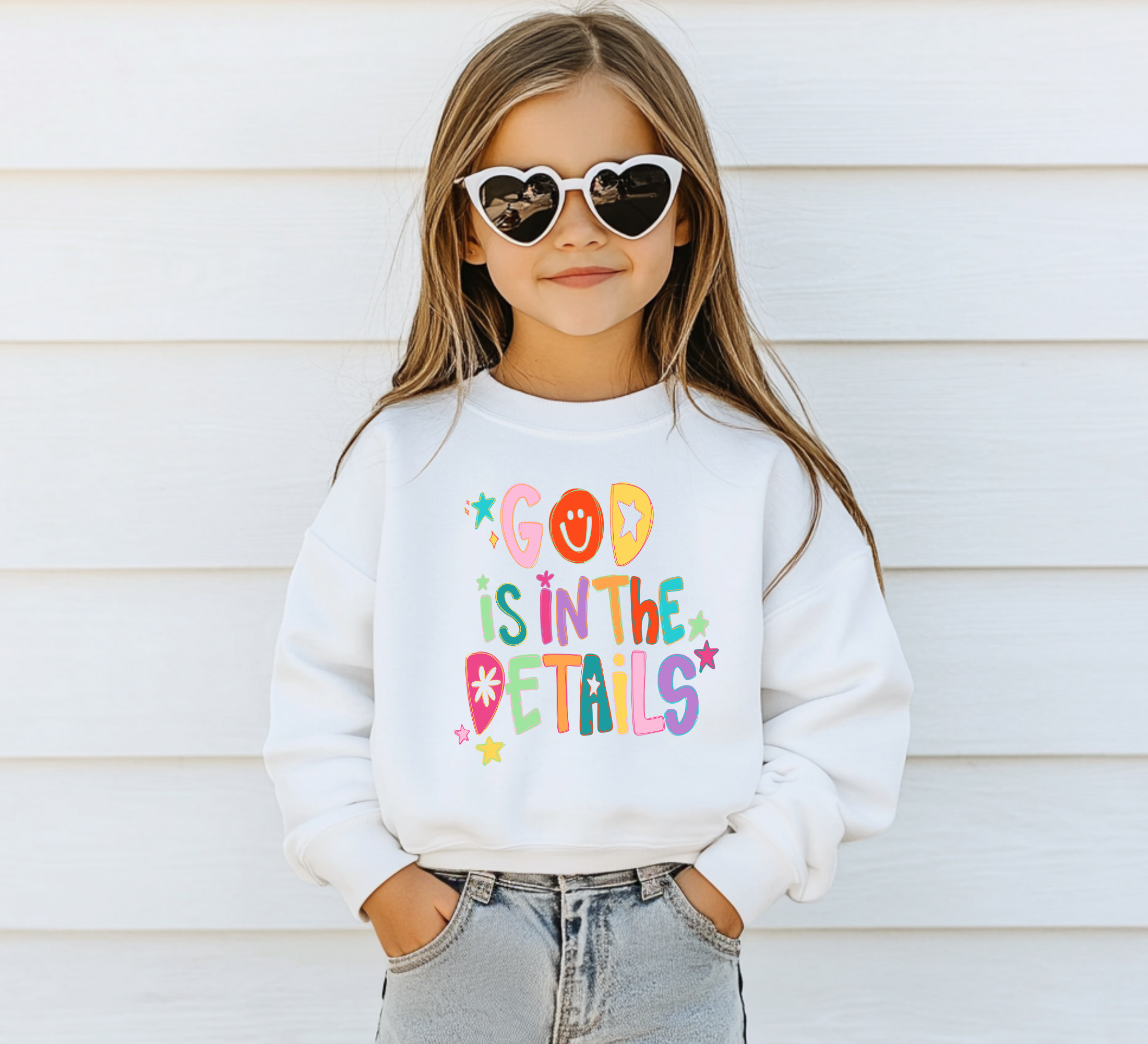 God Is In The Details Sweatshirt | Kids Christian Sweatshirt