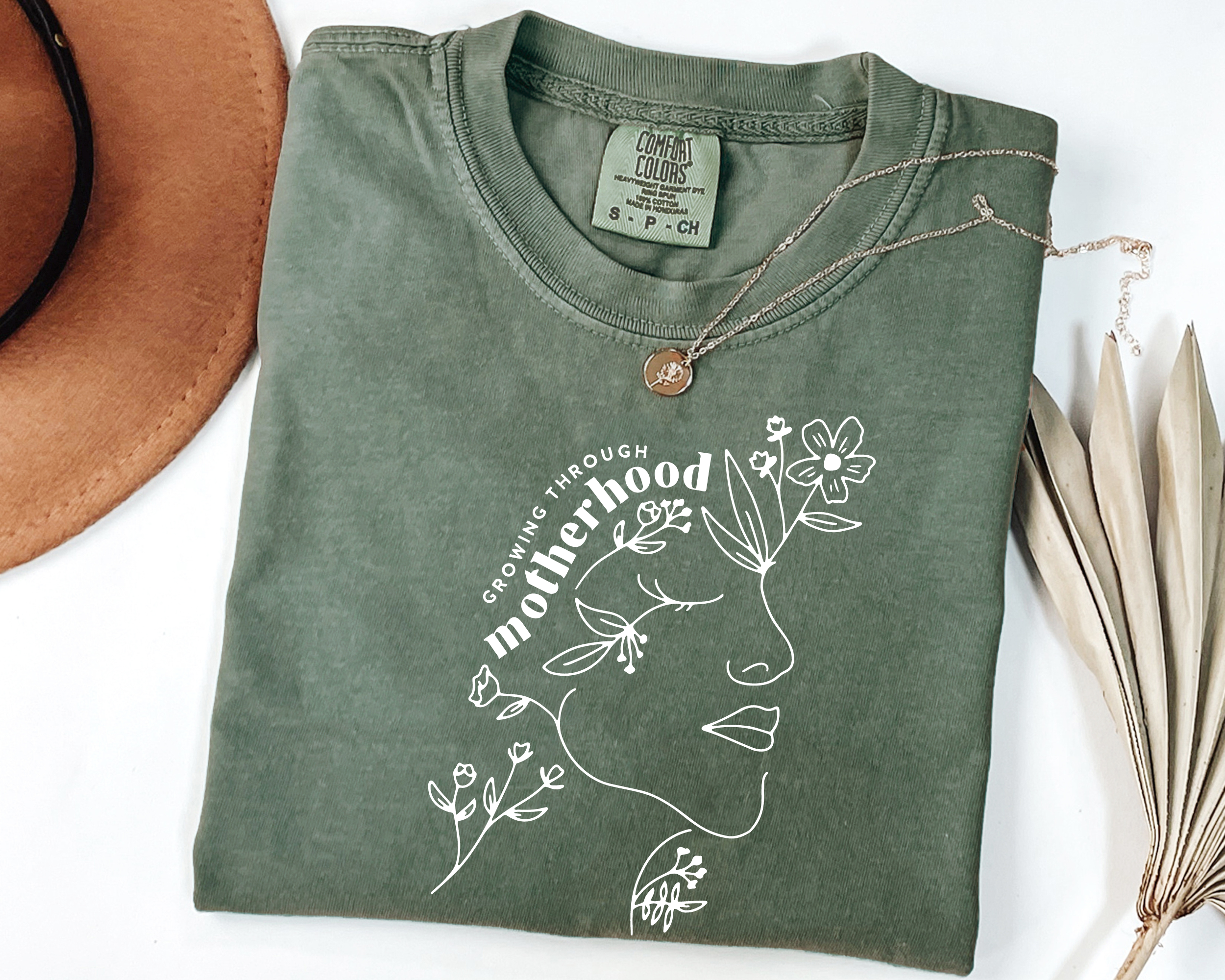 Growing through motherhood tshirt for moms