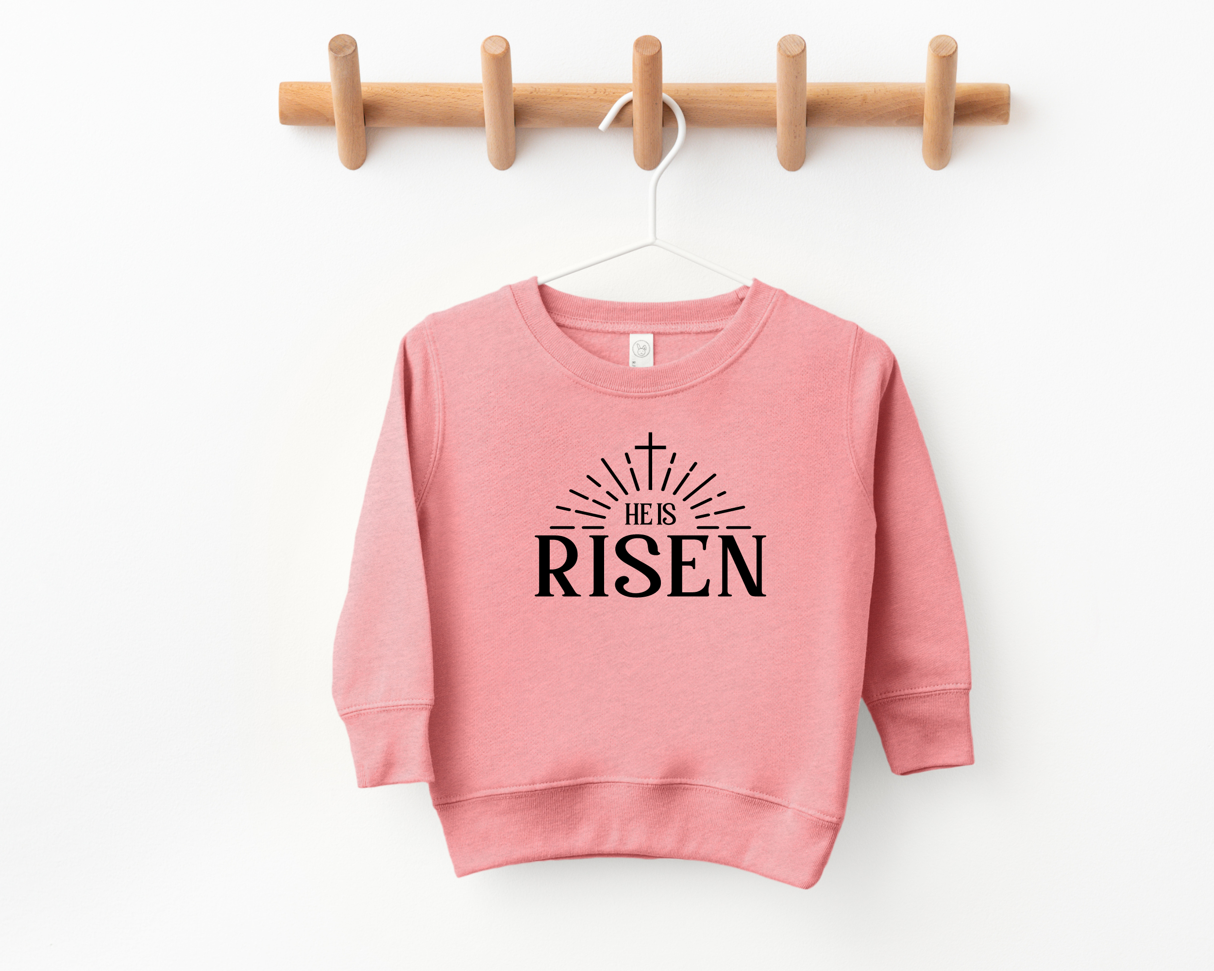 He is risen kids easter sweatshirt