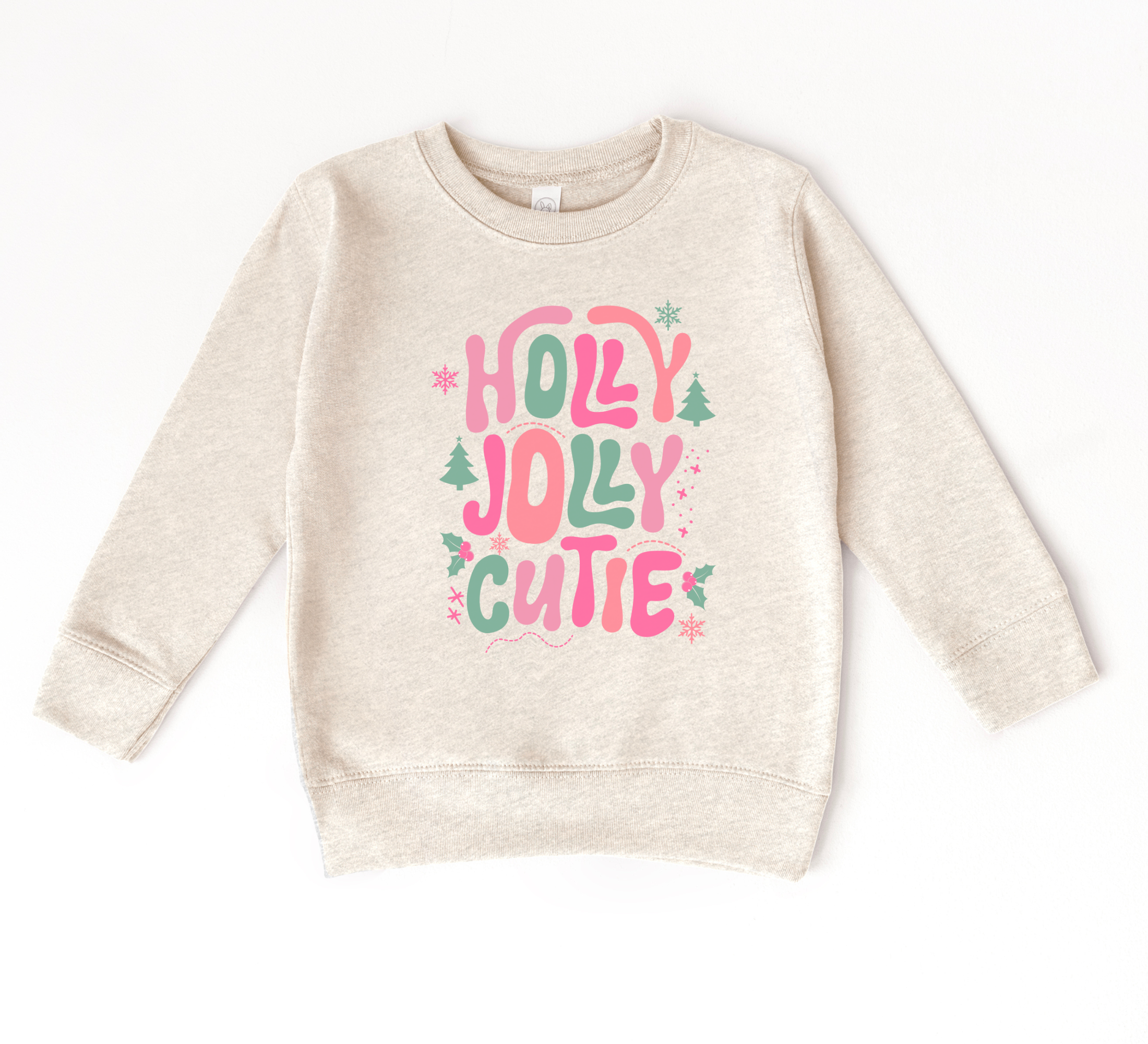 Holly Jolly Cutie Sweatshirt | Girls Christmas Shirt