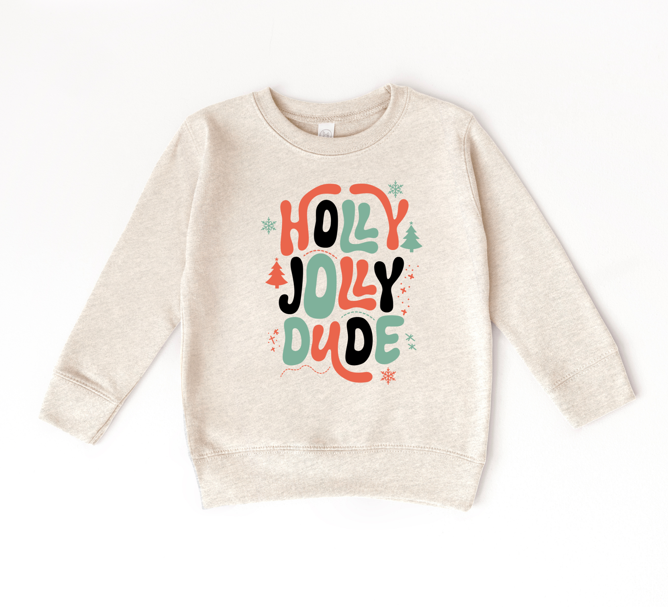 Holly Jolly Dude Sweatshirt | Boys Christmas Shirt