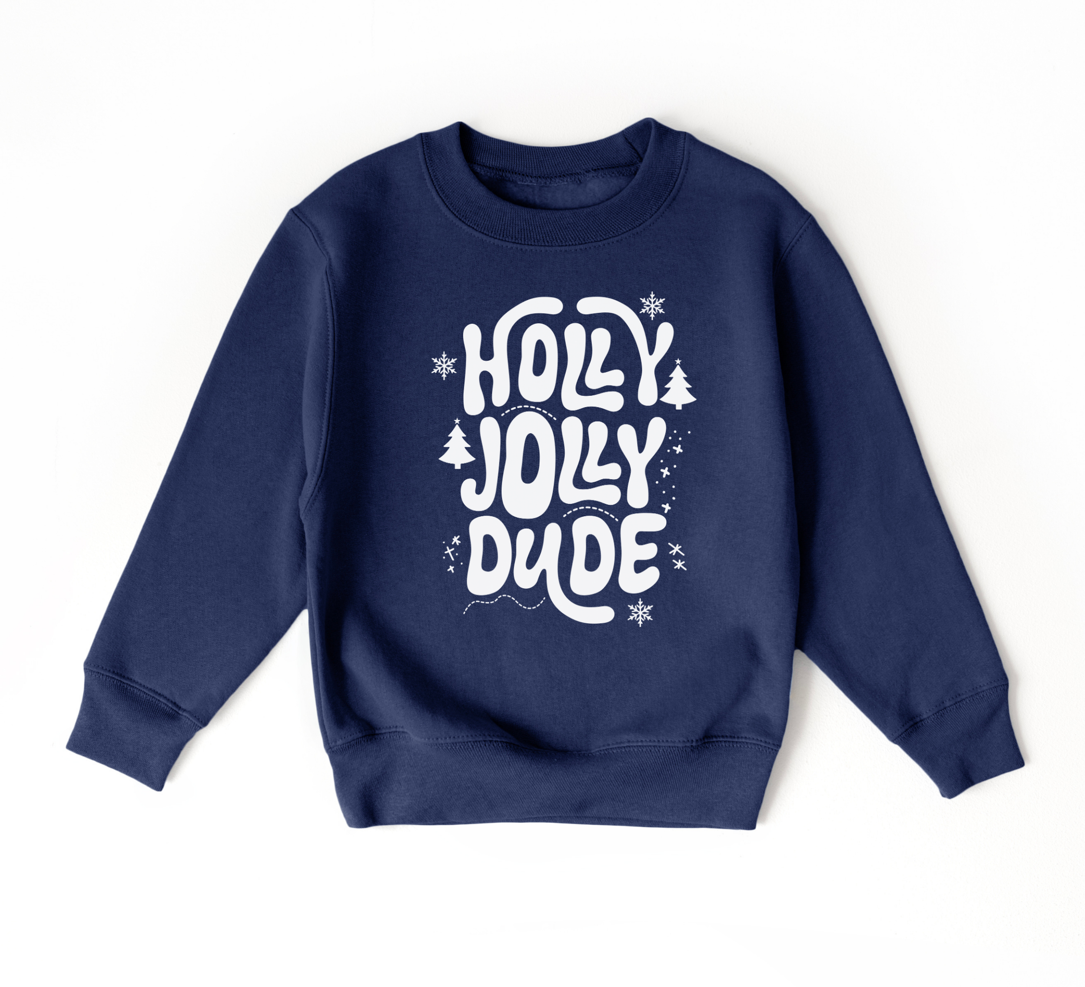 Holly Jolly Dude Sweatshirt | Boys Christmas Shirt