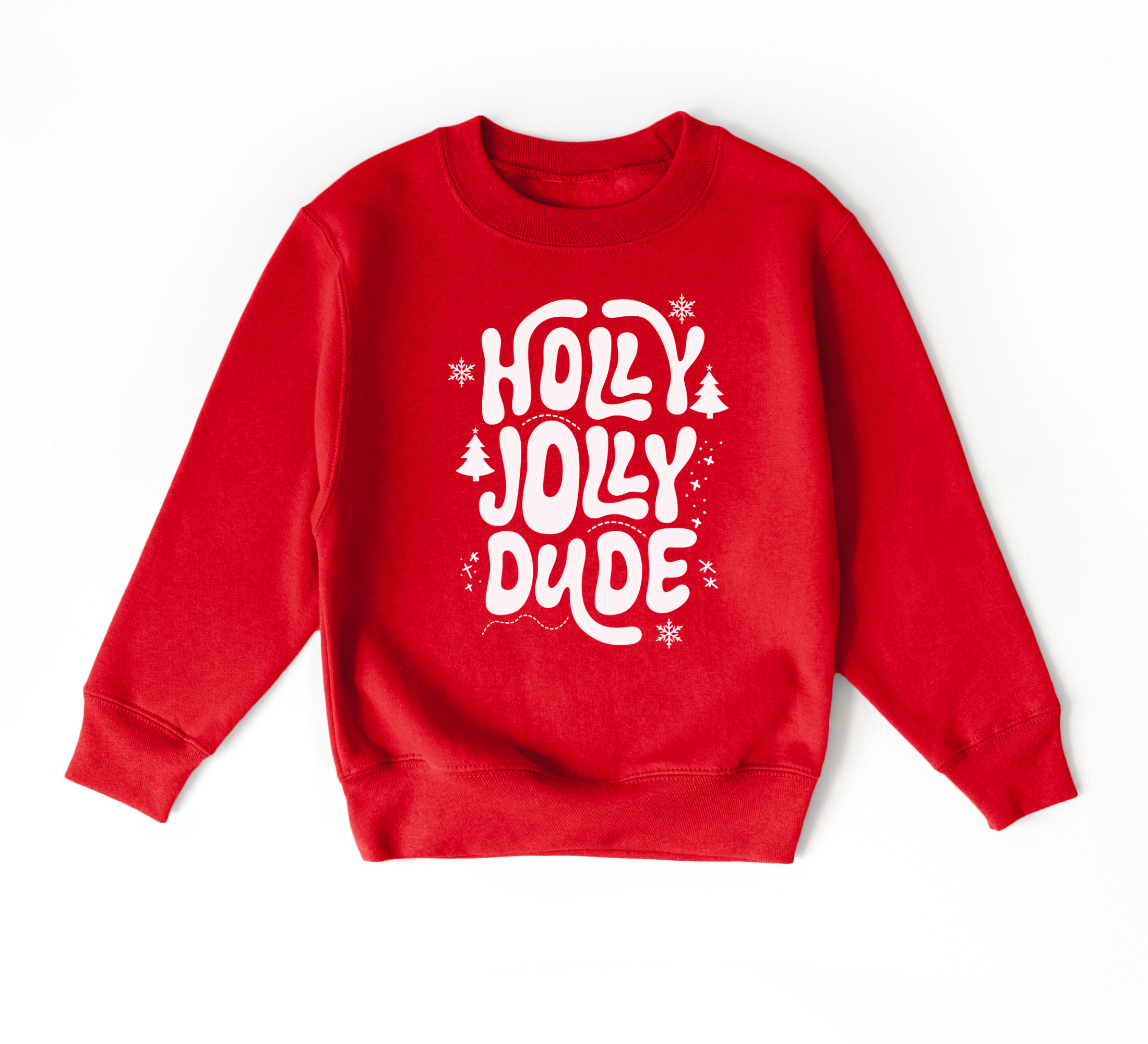 Holly Jolly Dude Sweatshirt | Boys Christmas Shirt