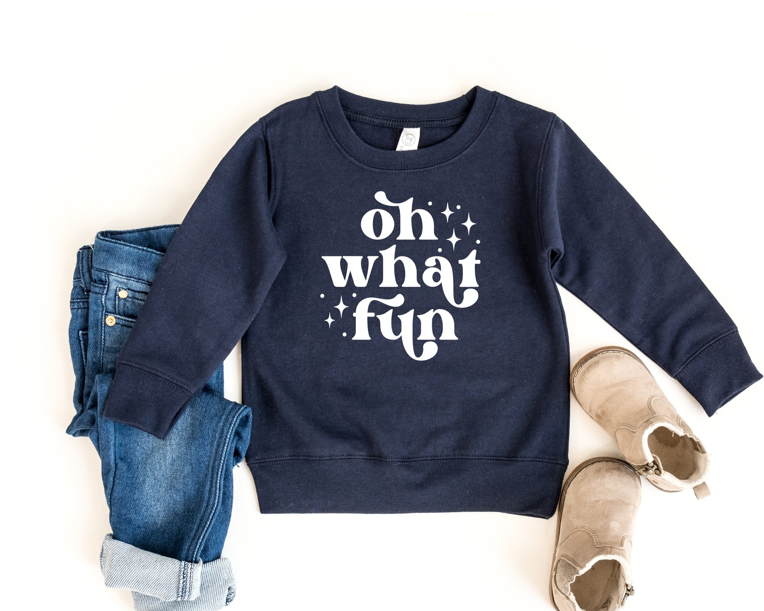 Oh What Fun Sweatshirt | Kids Christmas Sweatshirt