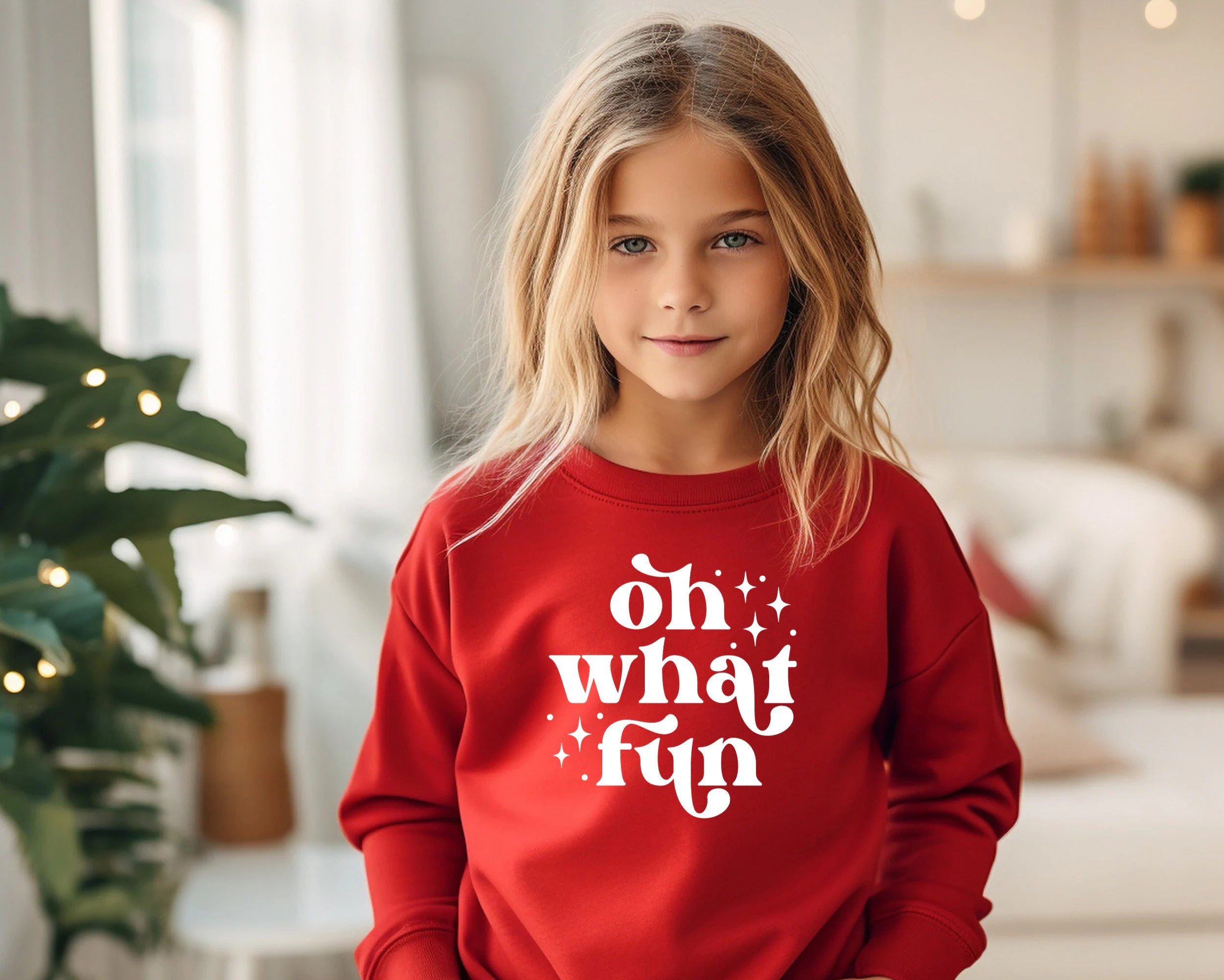 Oh What Fun Sweatshirt | Kids Christmas Sweatshirt