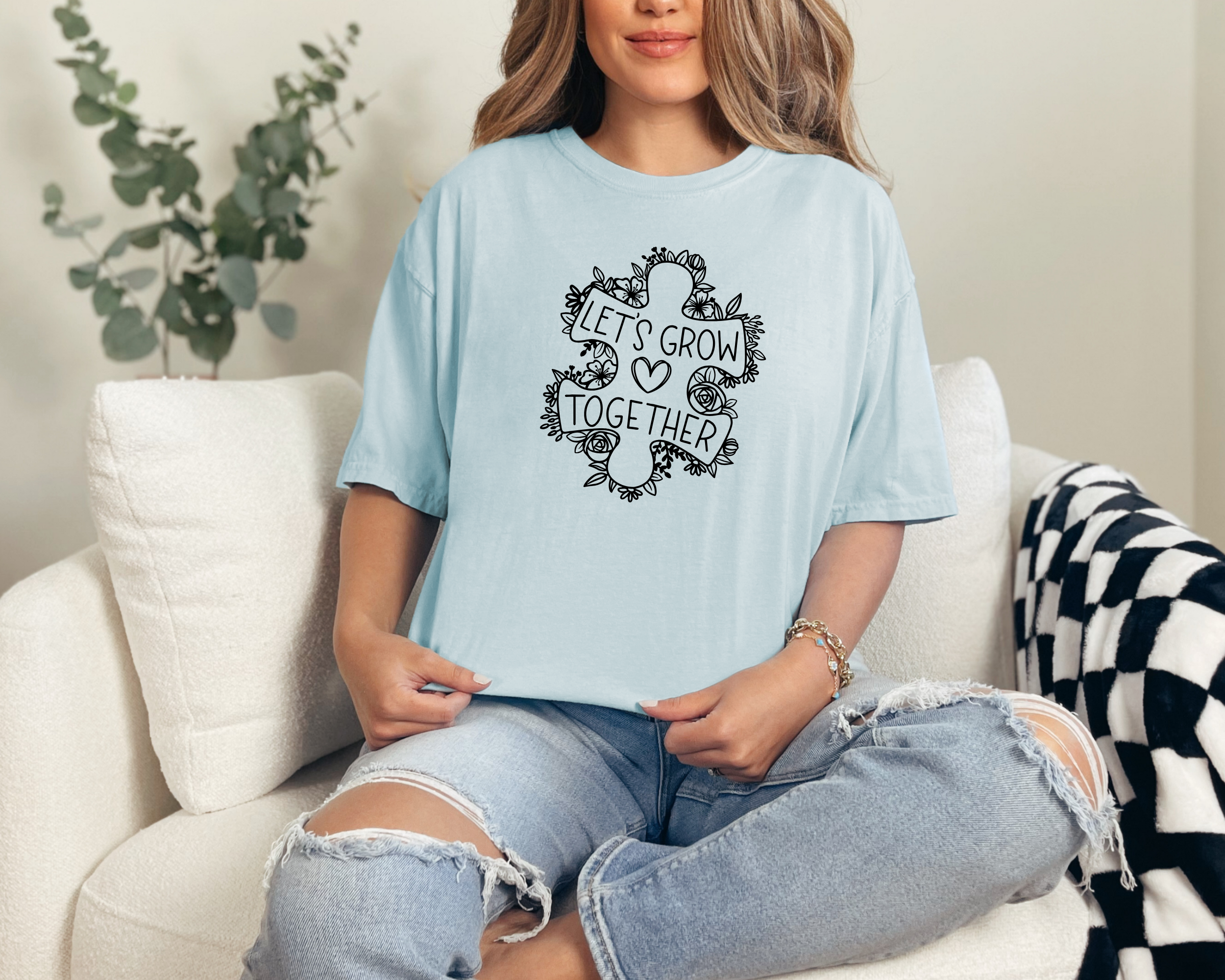 Let's grow together  - adult shirt