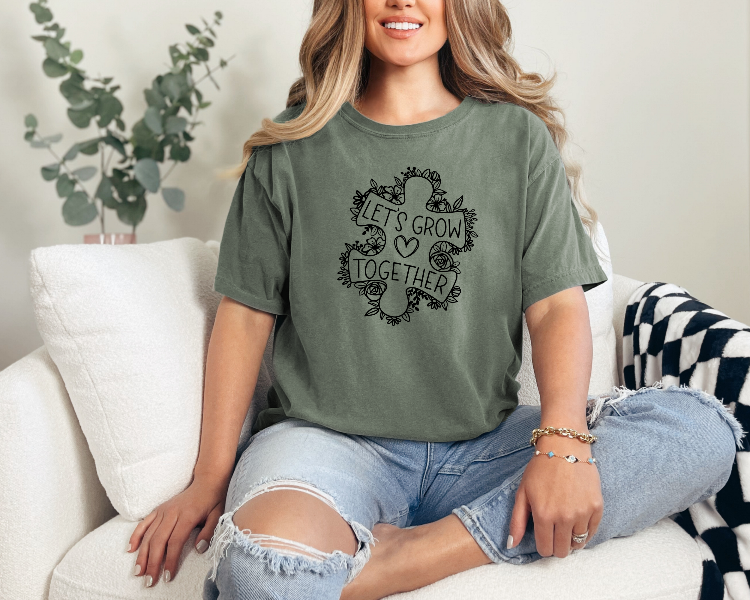 Let's grow together  - adult shirt
