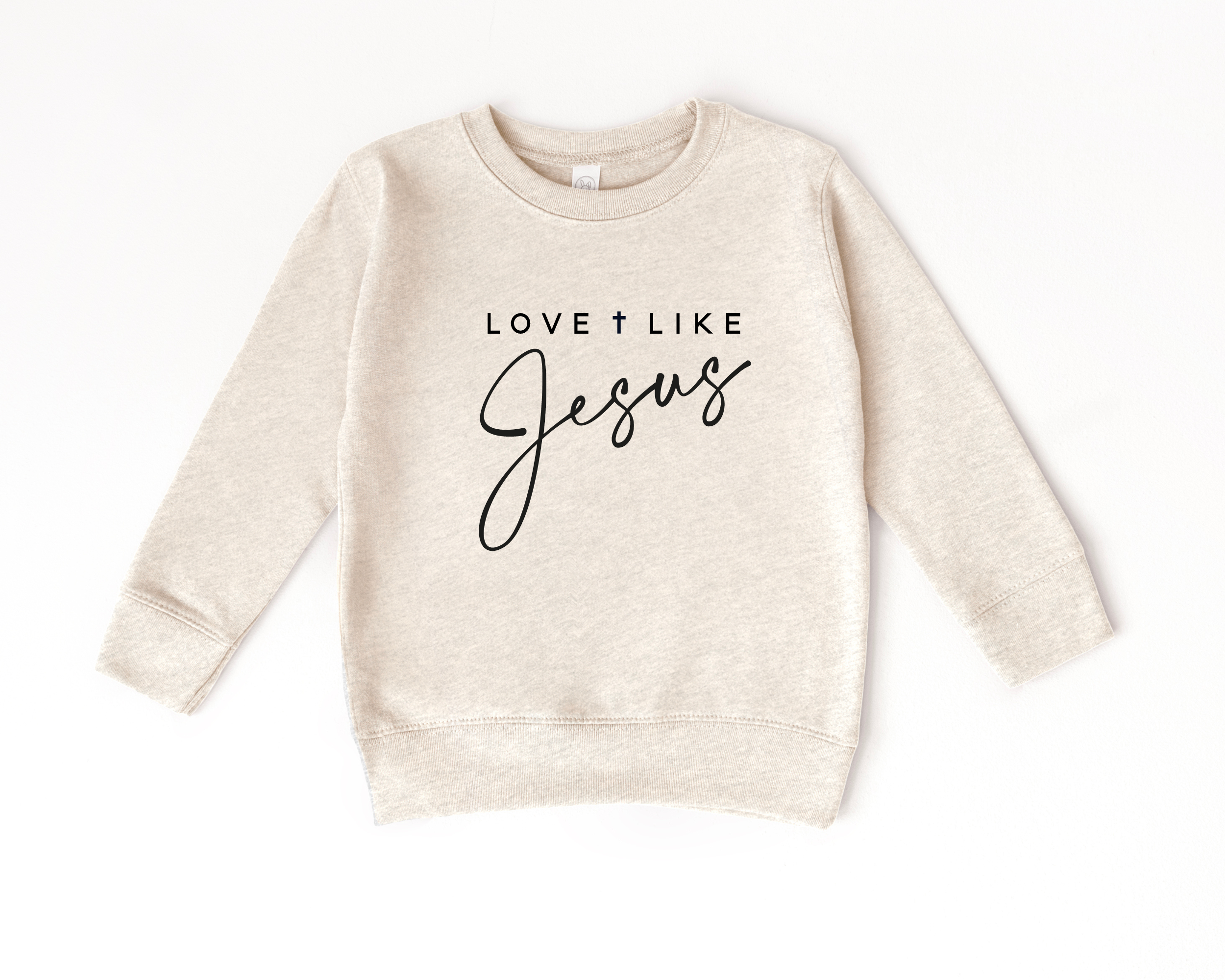 Love like jesus kids christian sweatshirt