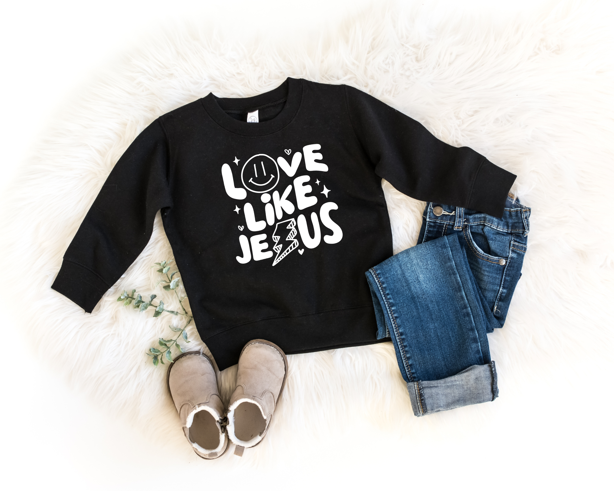Love like Jesus kids christian sweatshirt