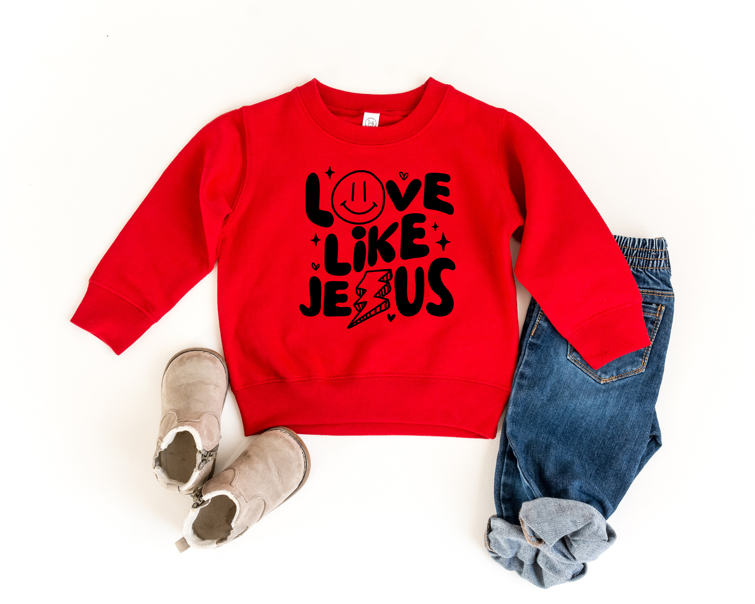 Love like Jesus kids christian sweatshirt