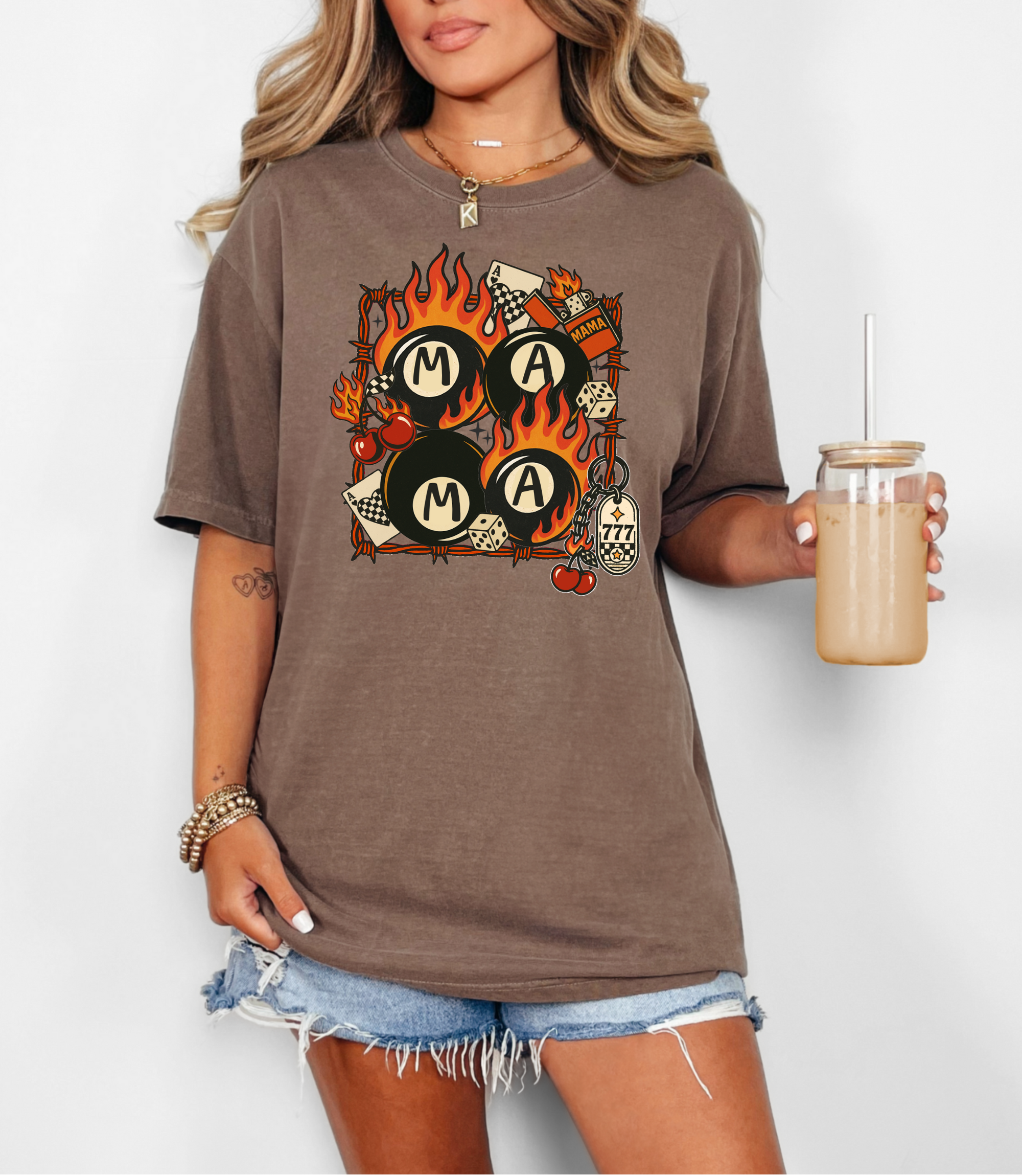 Mama 8 Ball Retro T-Shirt | Womens Retro-Inspired T-Shirt