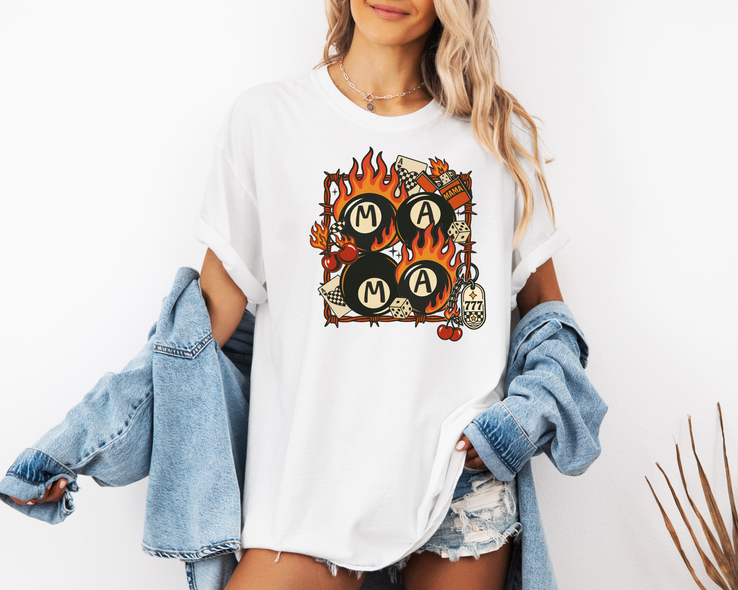 Mama 8 Ball Retro T-Shirt | Womens Retro-Inspired T-Shirt