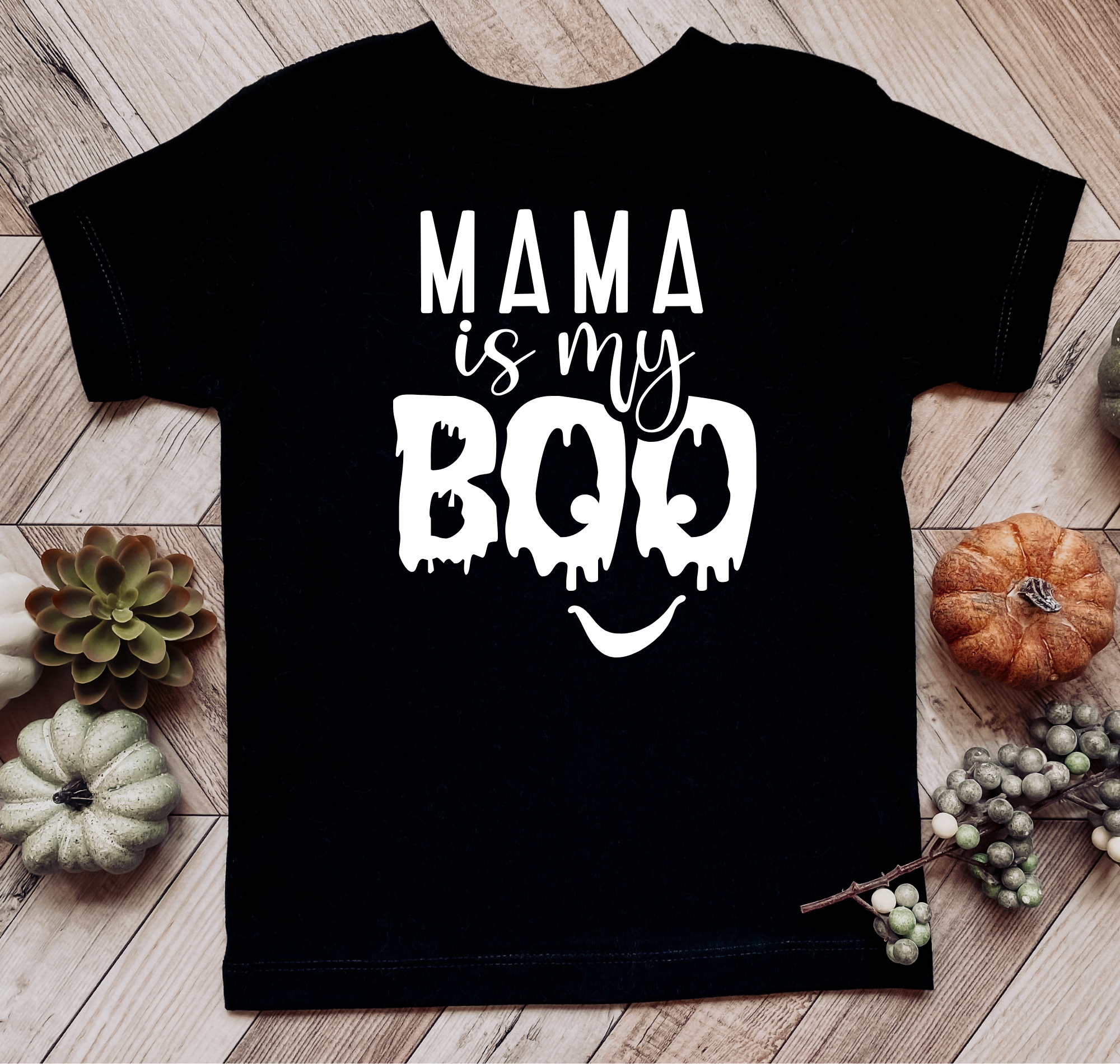 Mama Is My Boo T-Shirt | Toddler Halloween Shirt