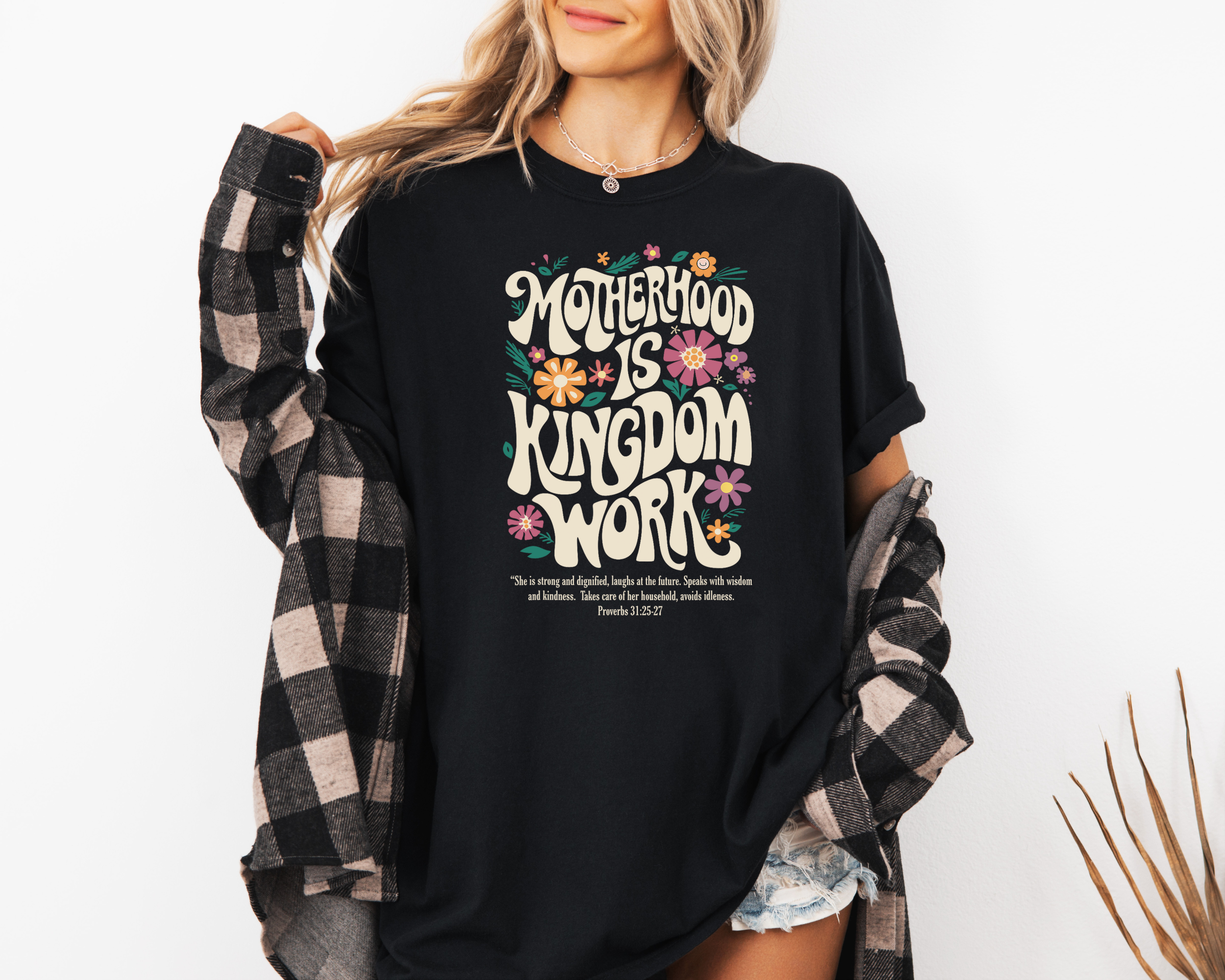 Motherhood Is Kingdom Work T-Shirt | Christian Mom Shirt