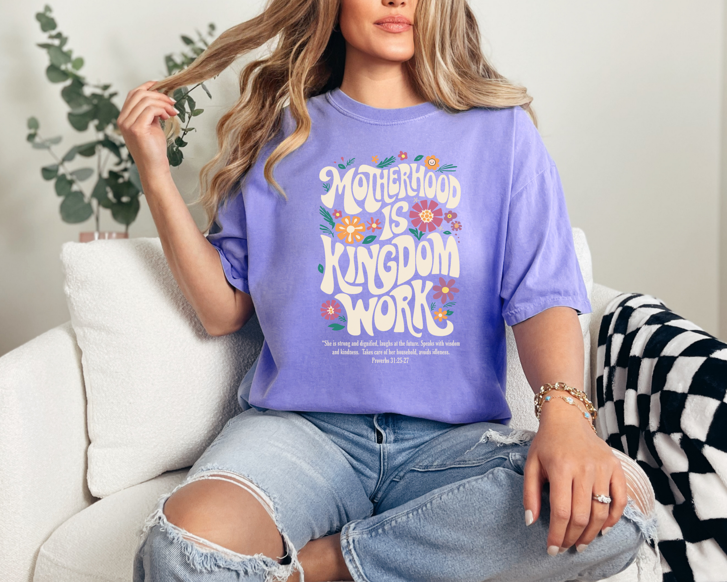 Motherhood Is Kingdom Work T-Shirt | Christian Mom Shirt