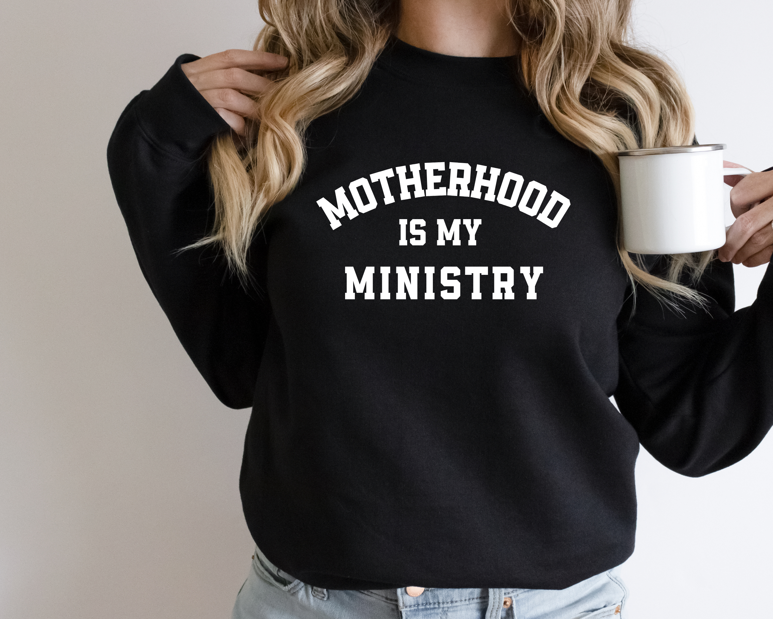Motherhood Is My Ministry Sweatshirt | Christian Mom Sweatshirt