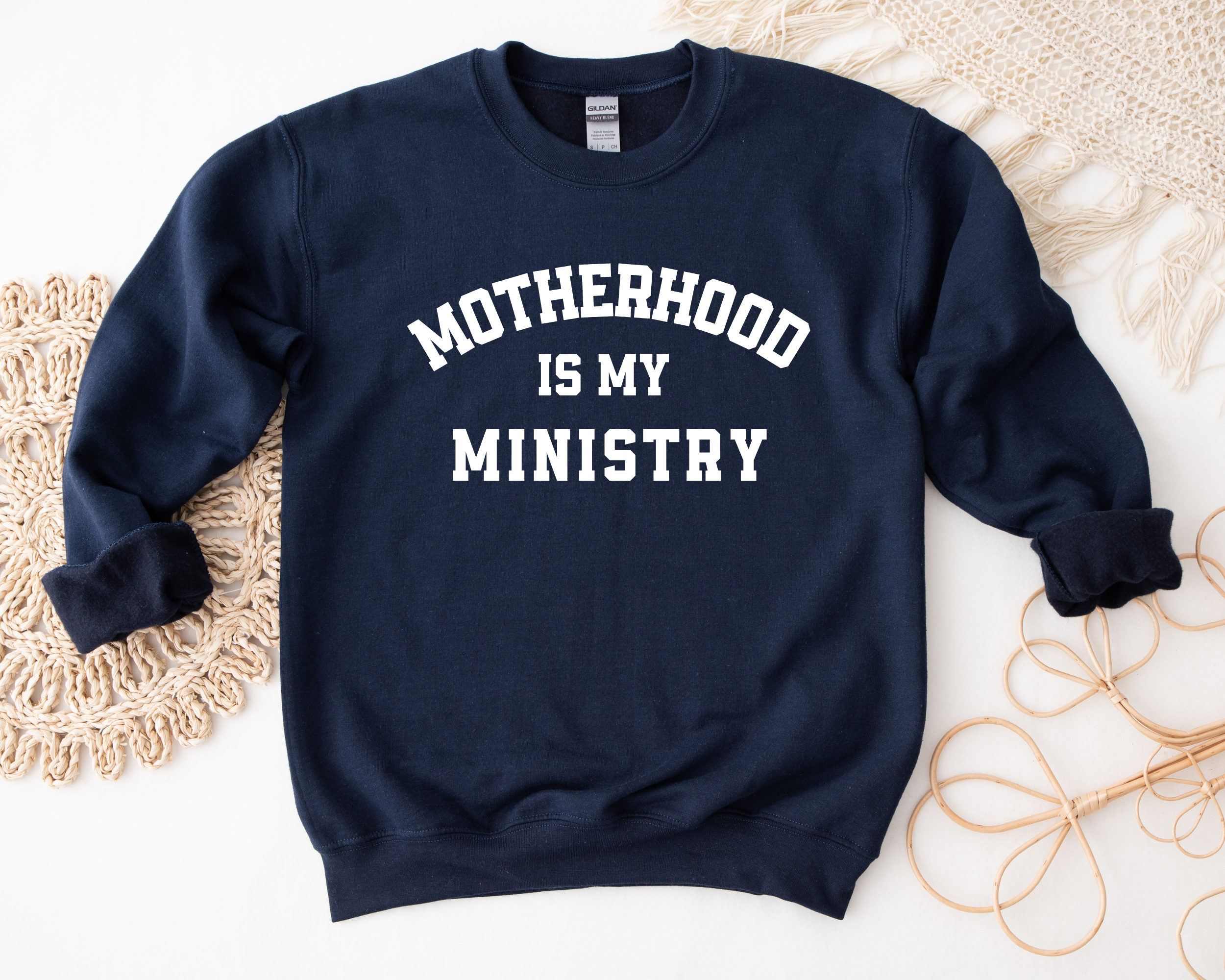 Motherhood Is My Ministry Sweatshirt | Christian Mom Sweatshirt