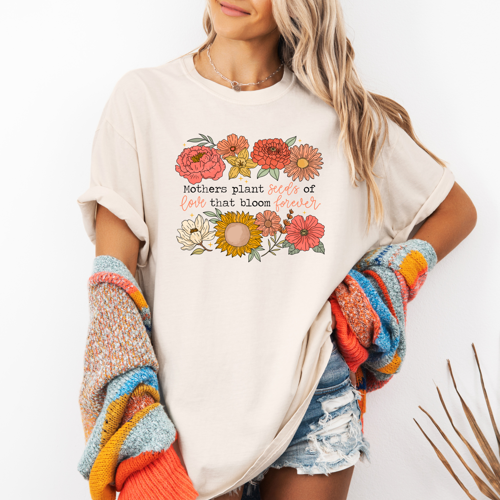 plant the seeds shirt Mothers Plant Seeds of Love T-Shirt Ivory / Medium