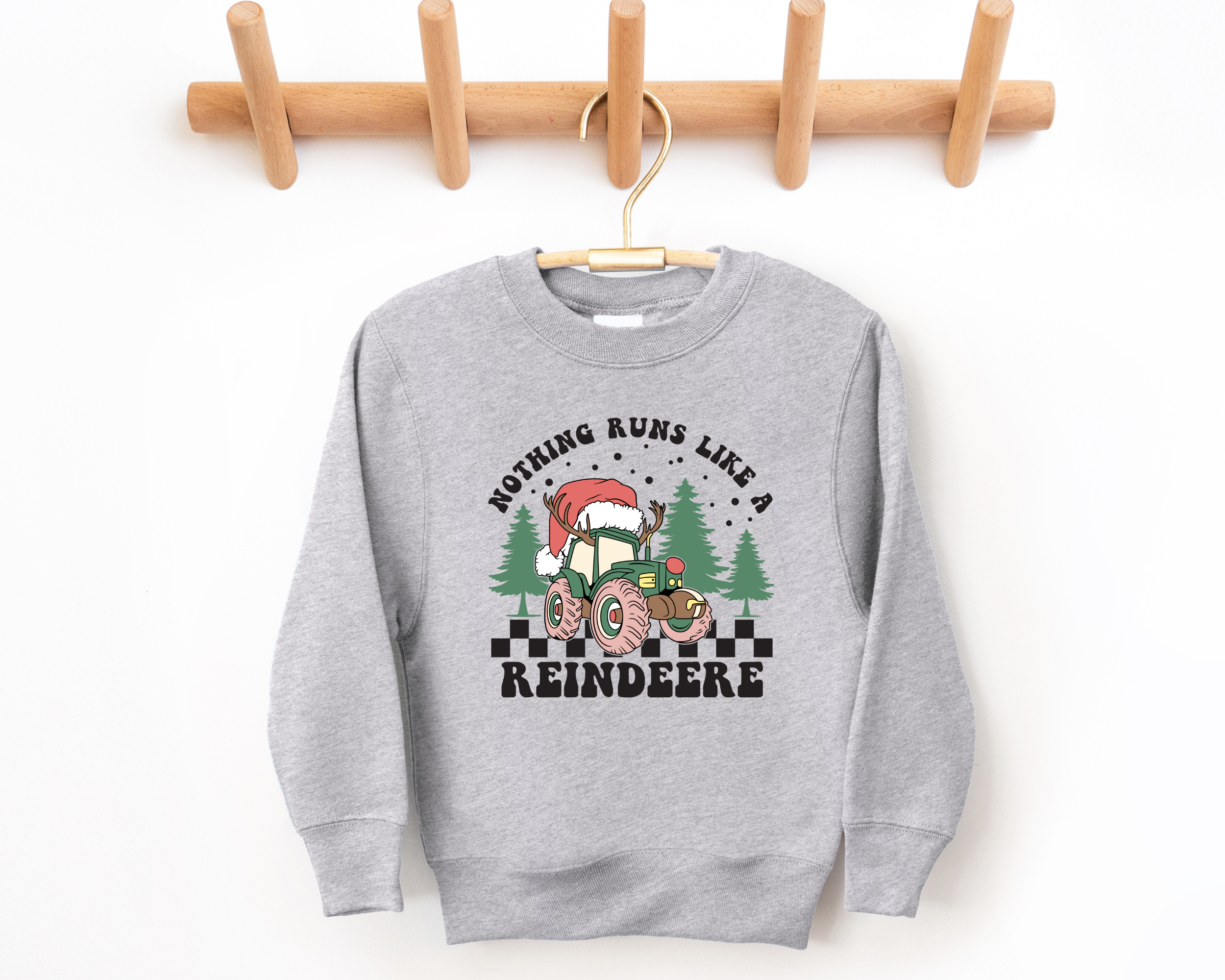 Nothing Runs Like A Reindeere Sweatshirt | Kids Christmas Sweatshirt