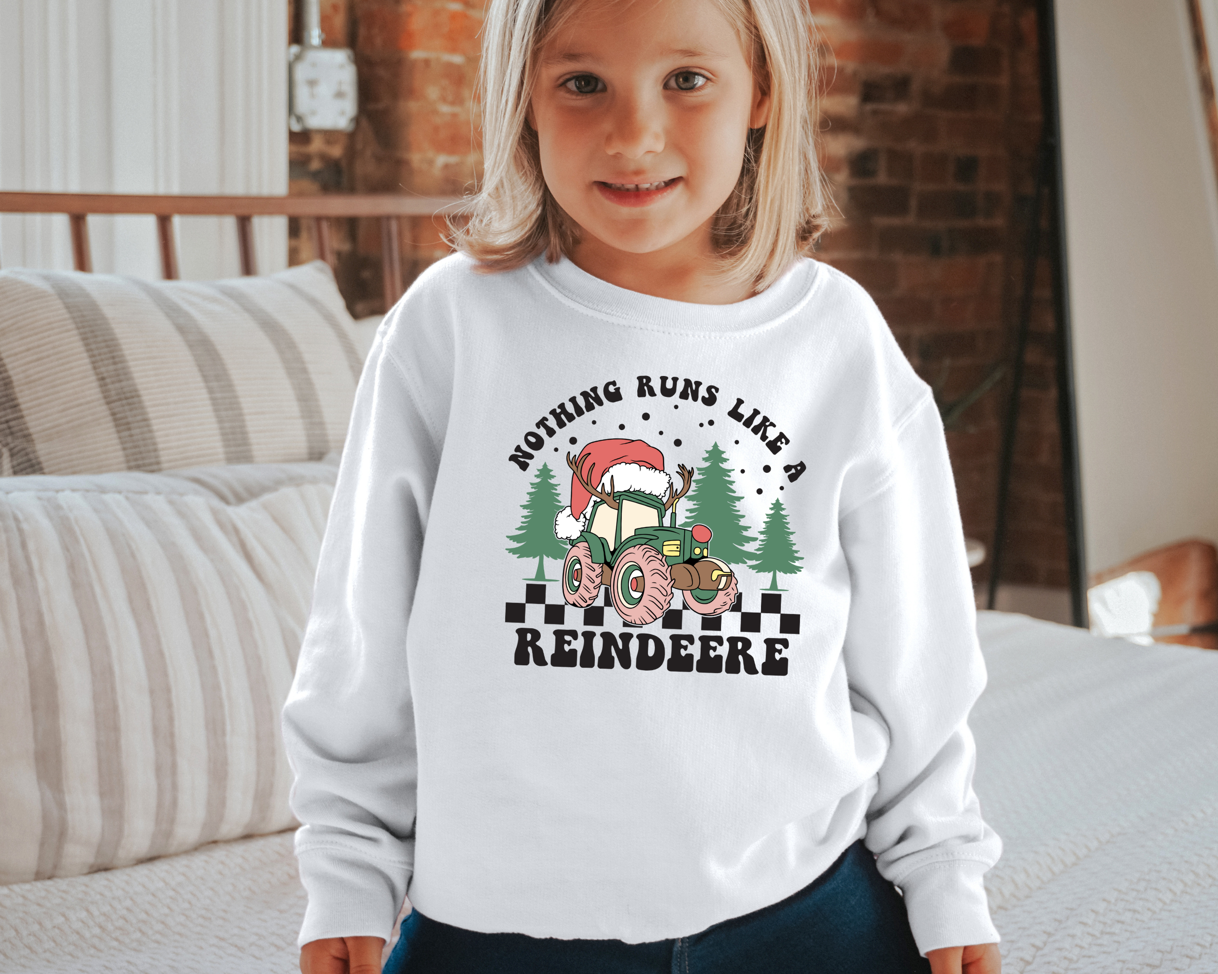 Nothing Runs Like A Reindeere Sweatshirt | Toddler Christmas Shirt