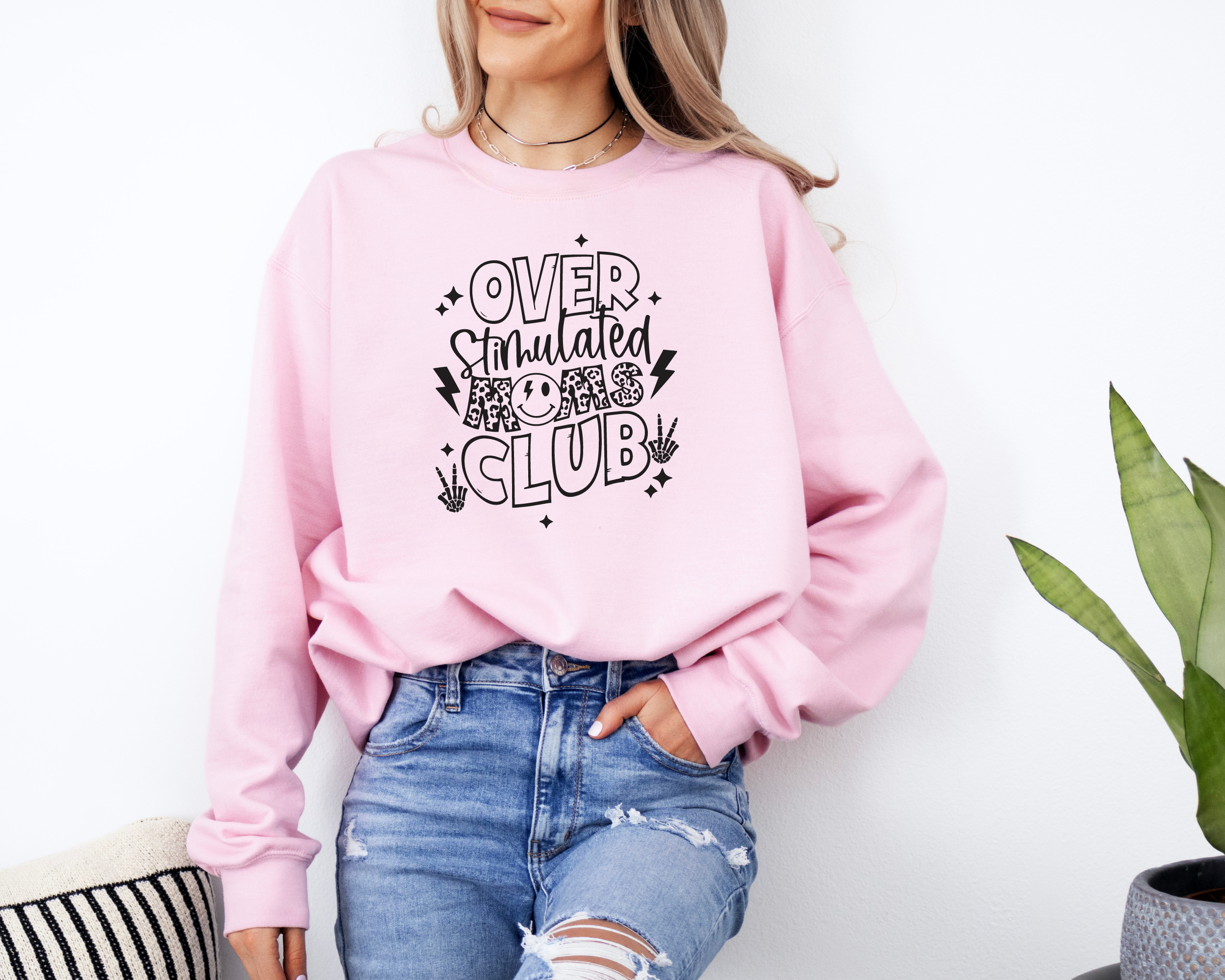 Overstimulated Moms Club Sweatshirt | Funny Mom Sweatshirt