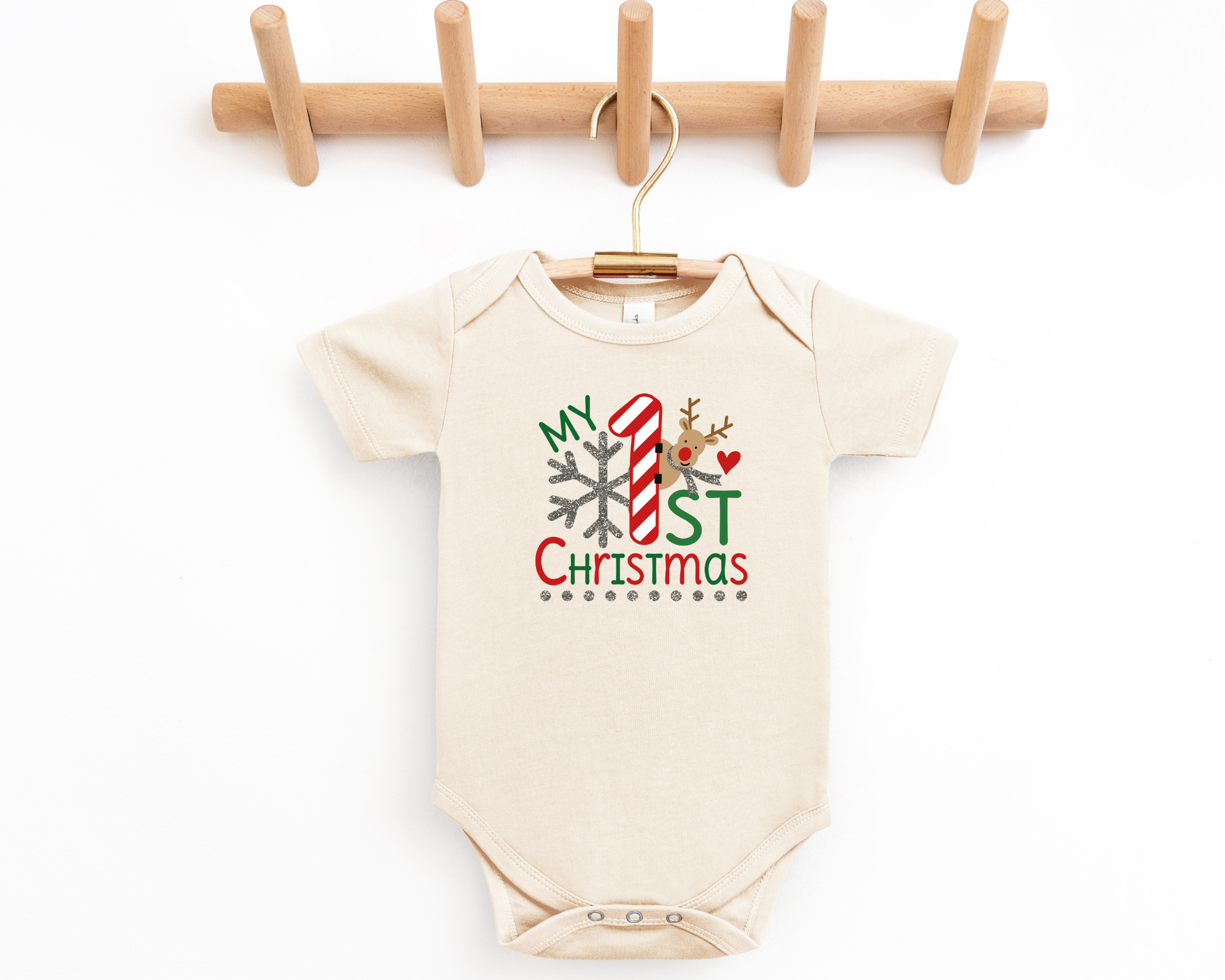 My First Christmas Reindeer Onesie