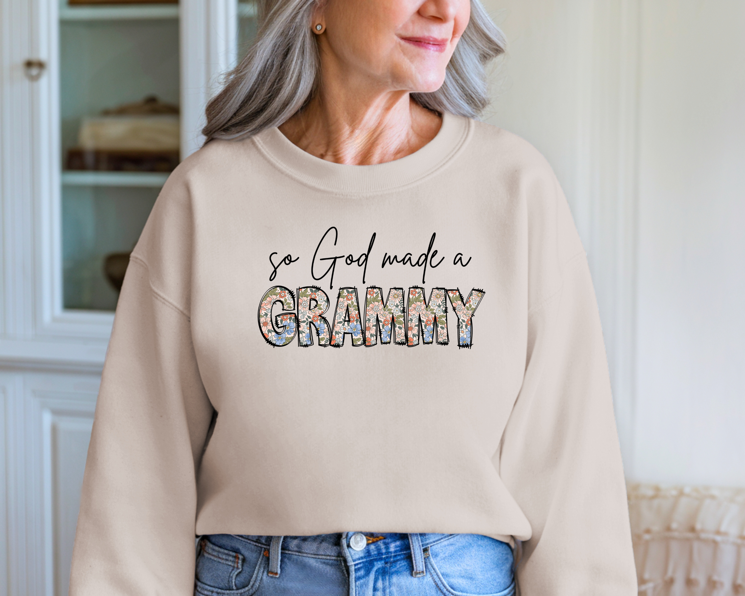 So God Made A Grammy Sweatshirt | Christian Shirts