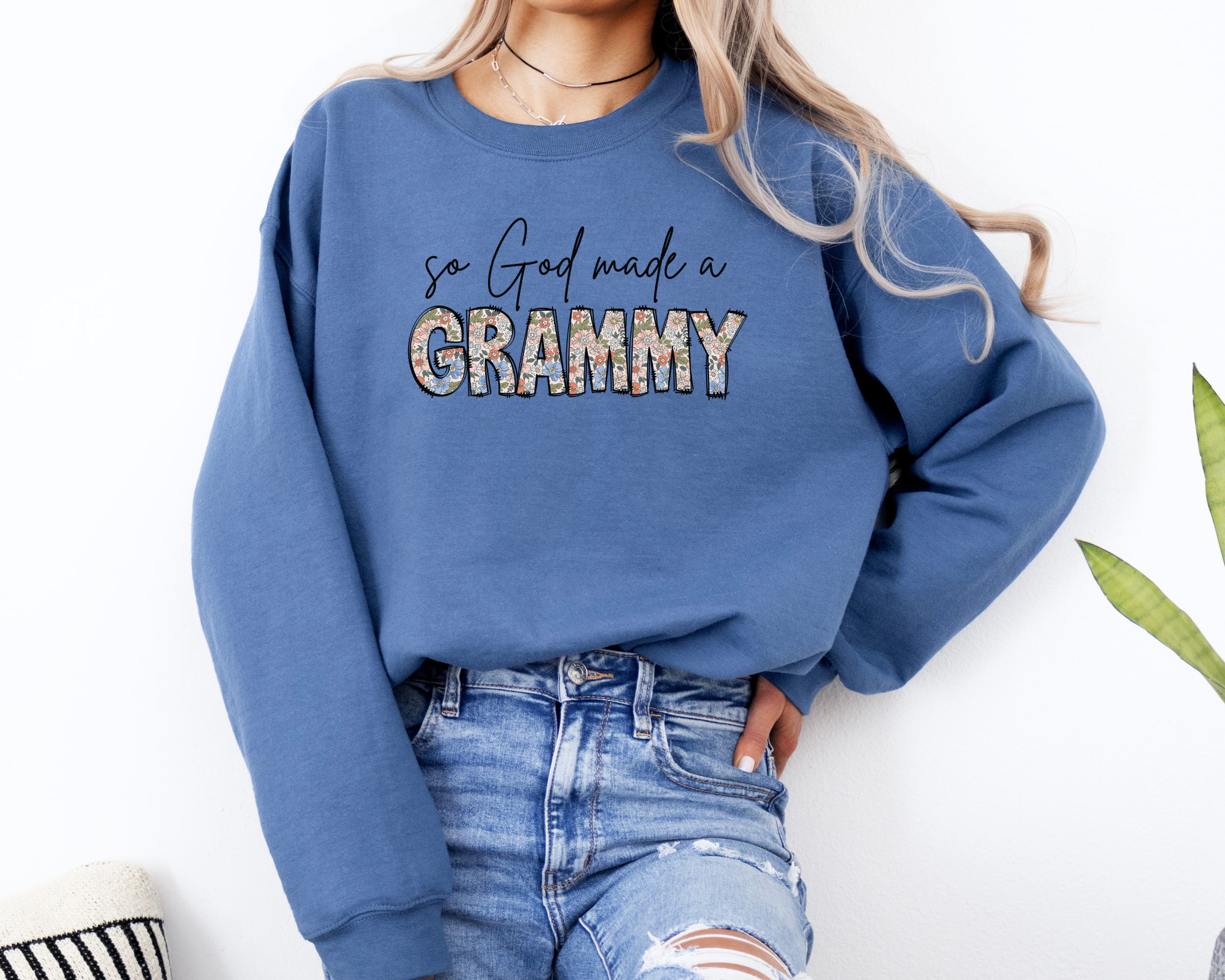 So God Made A Grammy Sweatshirt | Christian Shirts