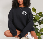 In my soccer mom era.  Soccer mom sweatshirt in black