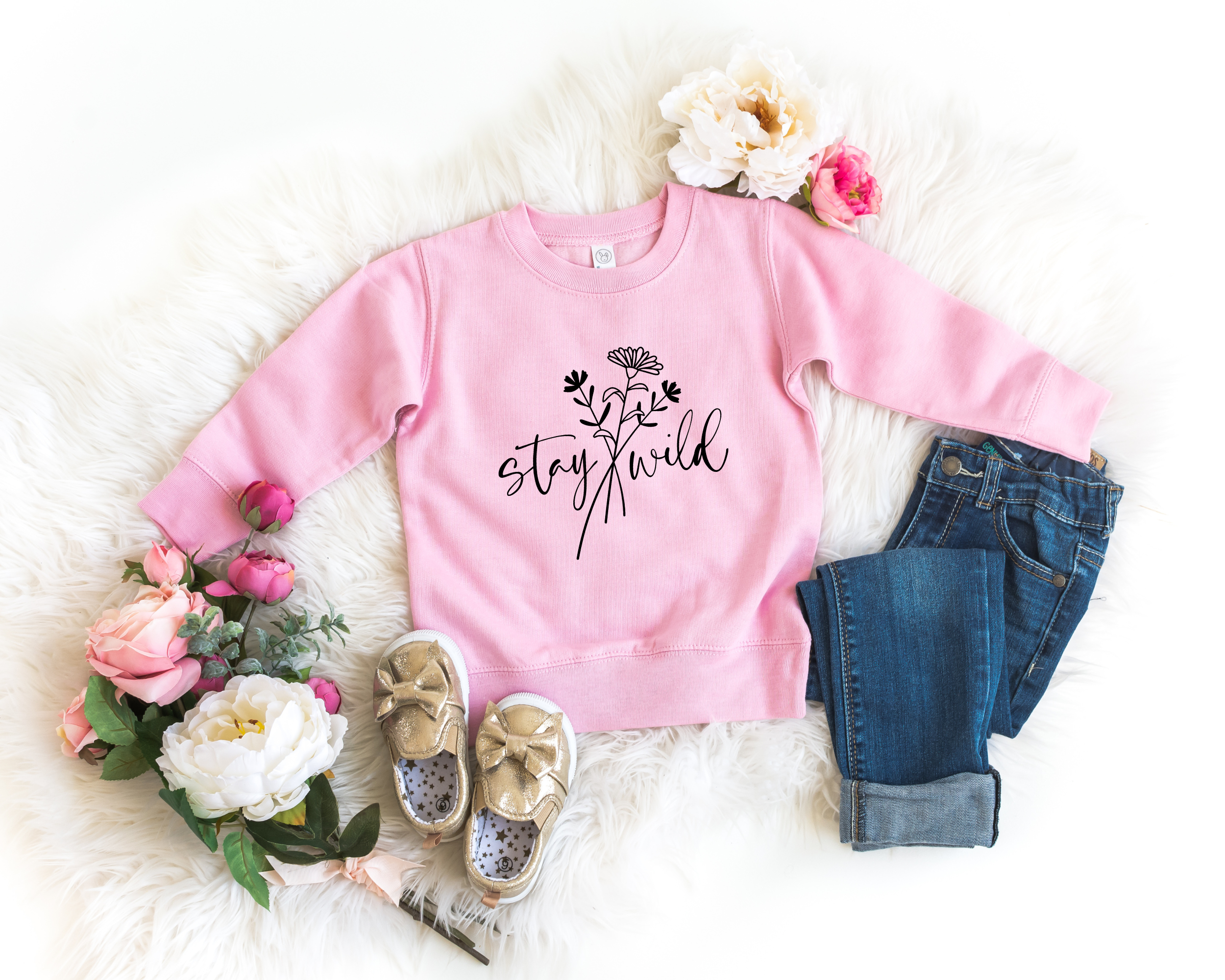 Stay Wild Boho Sweatshirt | Girls Sweatshirt
