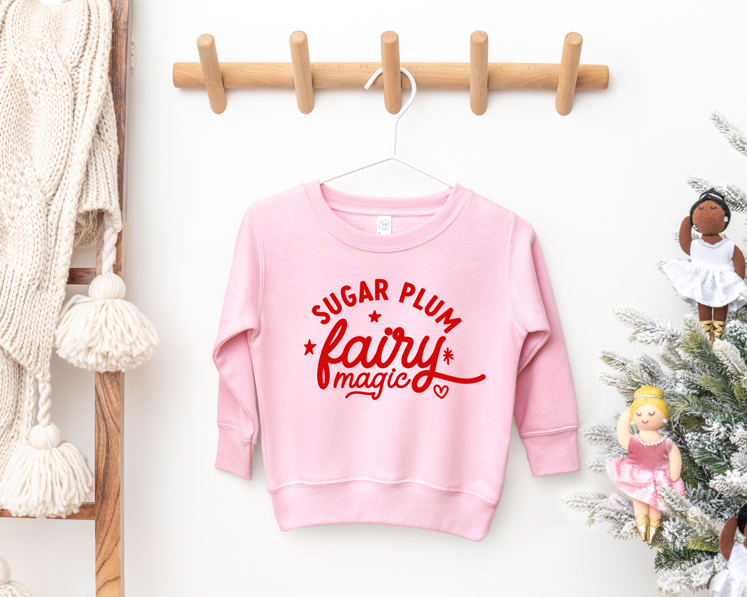 Sugar Plum Fairy Magic Sweatshirt | Girls Christmas Sweatshirt