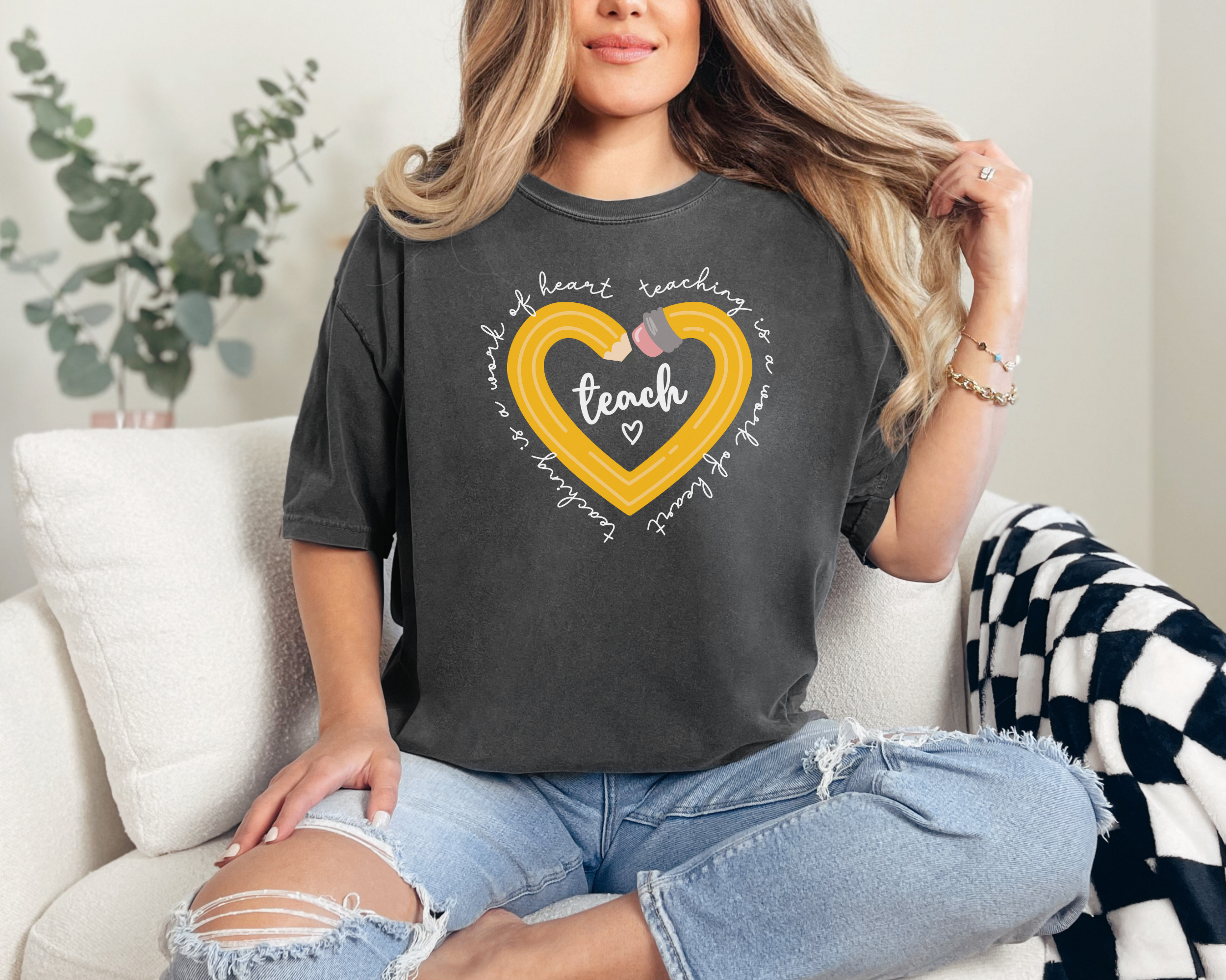 Teaching is a work of heart tshirt