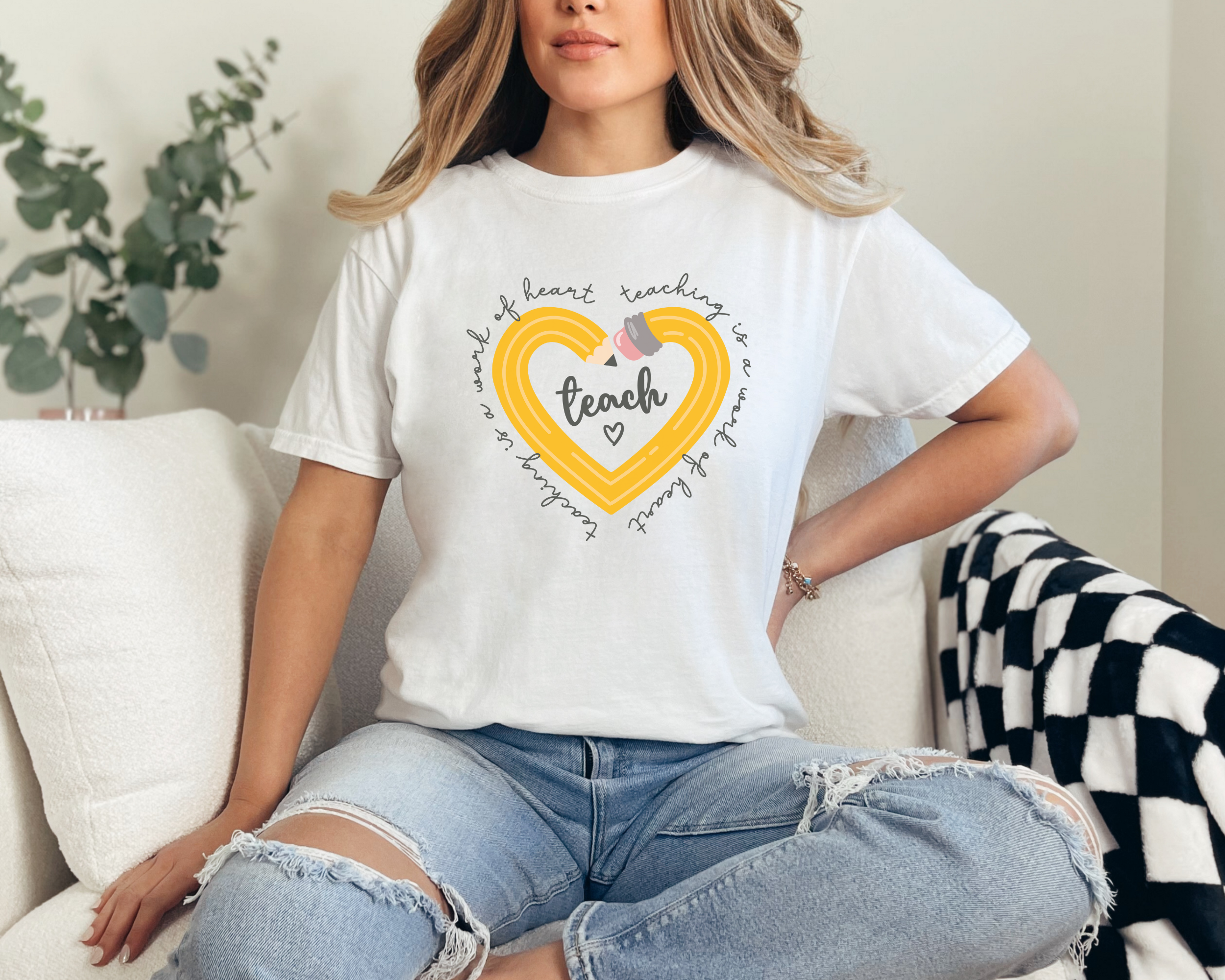 Teaching is a work of heart tshirt