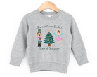 Sugar plum fairy nutcracker inspired christmas sweatshirts for kids and toddlers.