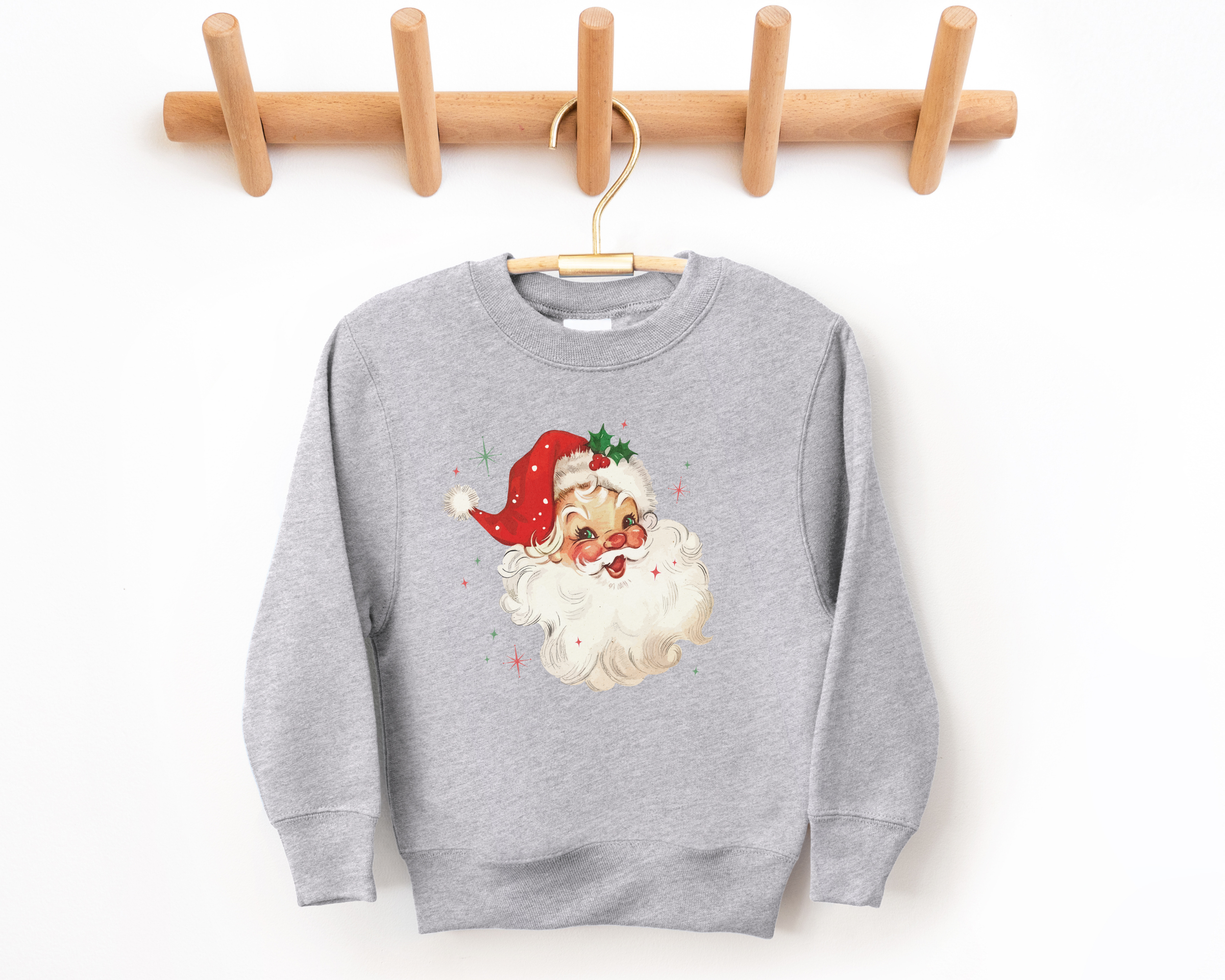 Vintage Santa Claus Sweatshirt| Kids Santa Sweatshirt