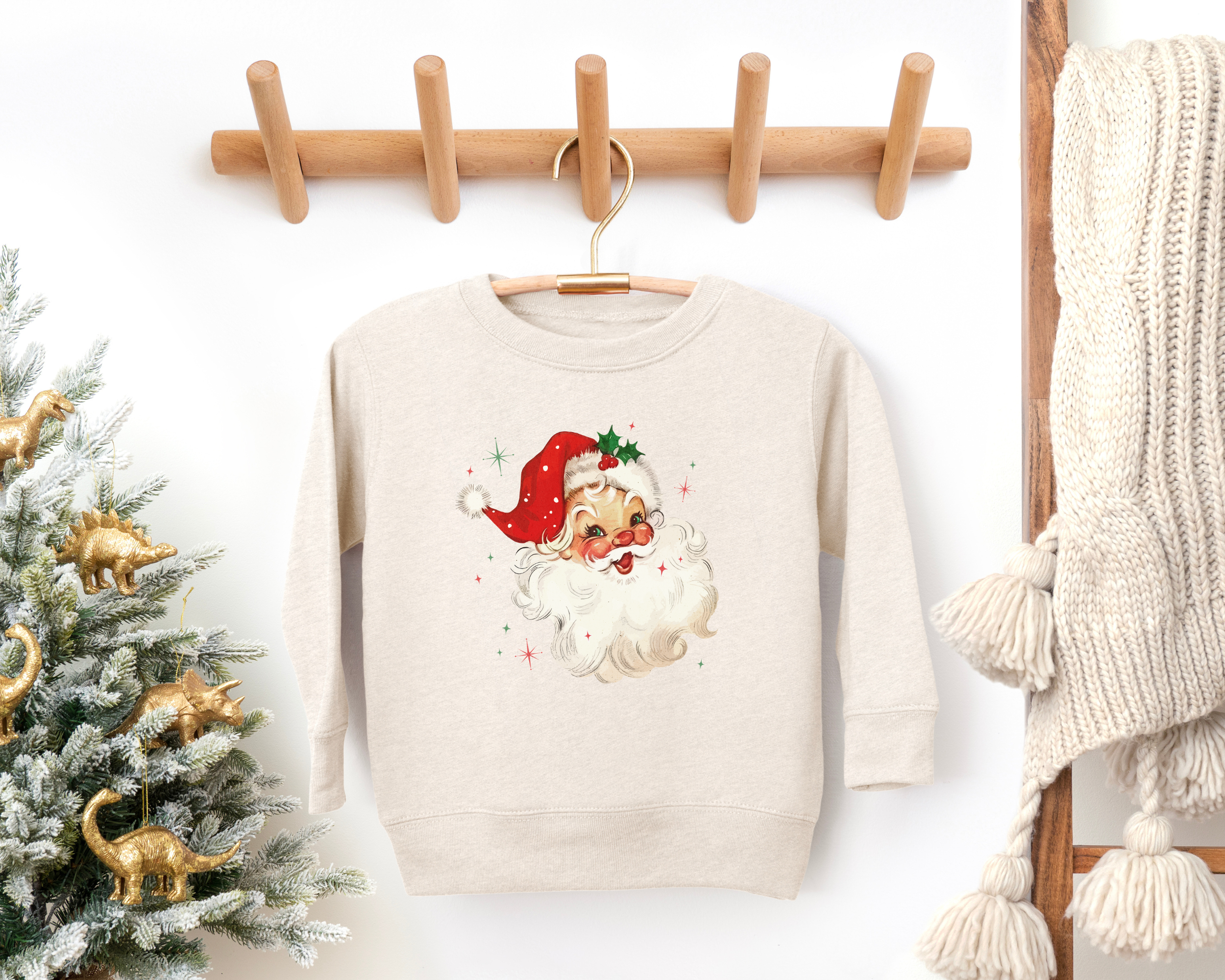 Vintage Santa Claus Sweatshirt| Kids Santa Sweatshirt